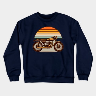 Motorcycle 1970’s Graphic Design Crewneck Sweatshirt